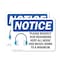 Signmission Please Respect Our Neighbors Sign With Symbol, 7 in W x Rectangle, Vinyl Decal OS-2PACK-NS-D-57-L-17569 - alternate 1